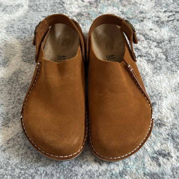 Birkenstock LUTRY Premium Seude Clogs in Mink - Picture 2 of 10